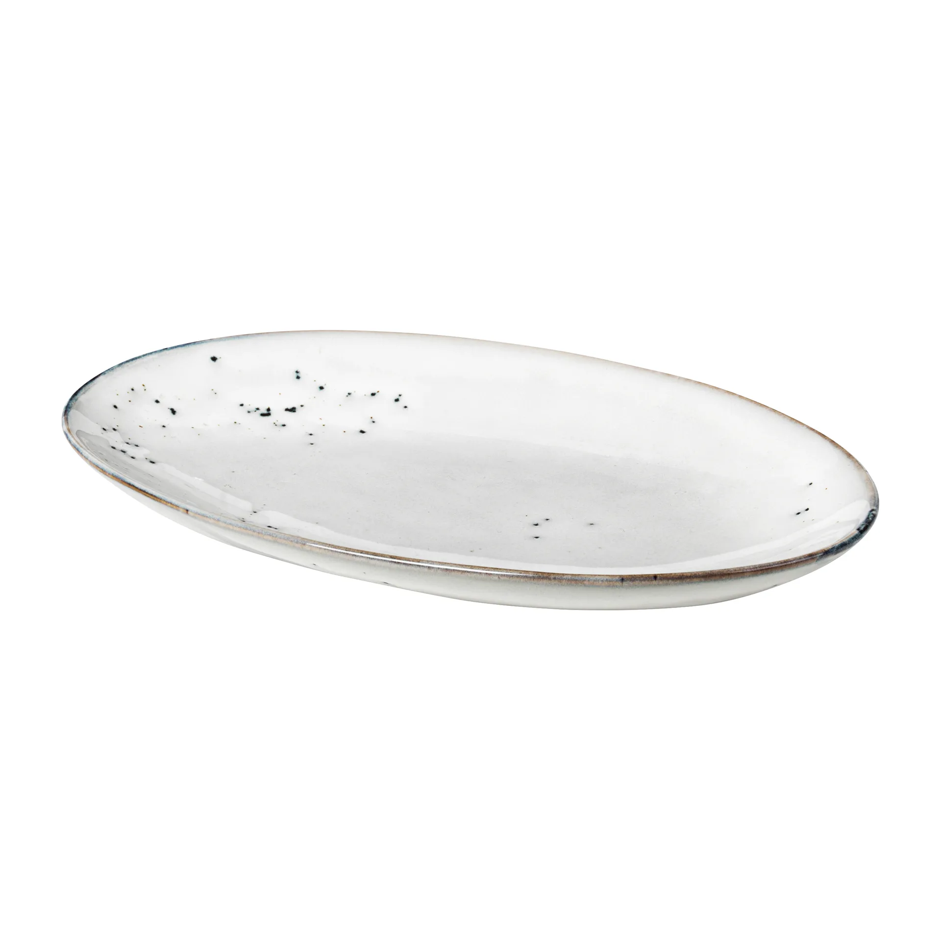 Plat de service oval Nordic Sand, 13,6x22 cm Broste Copenhagen