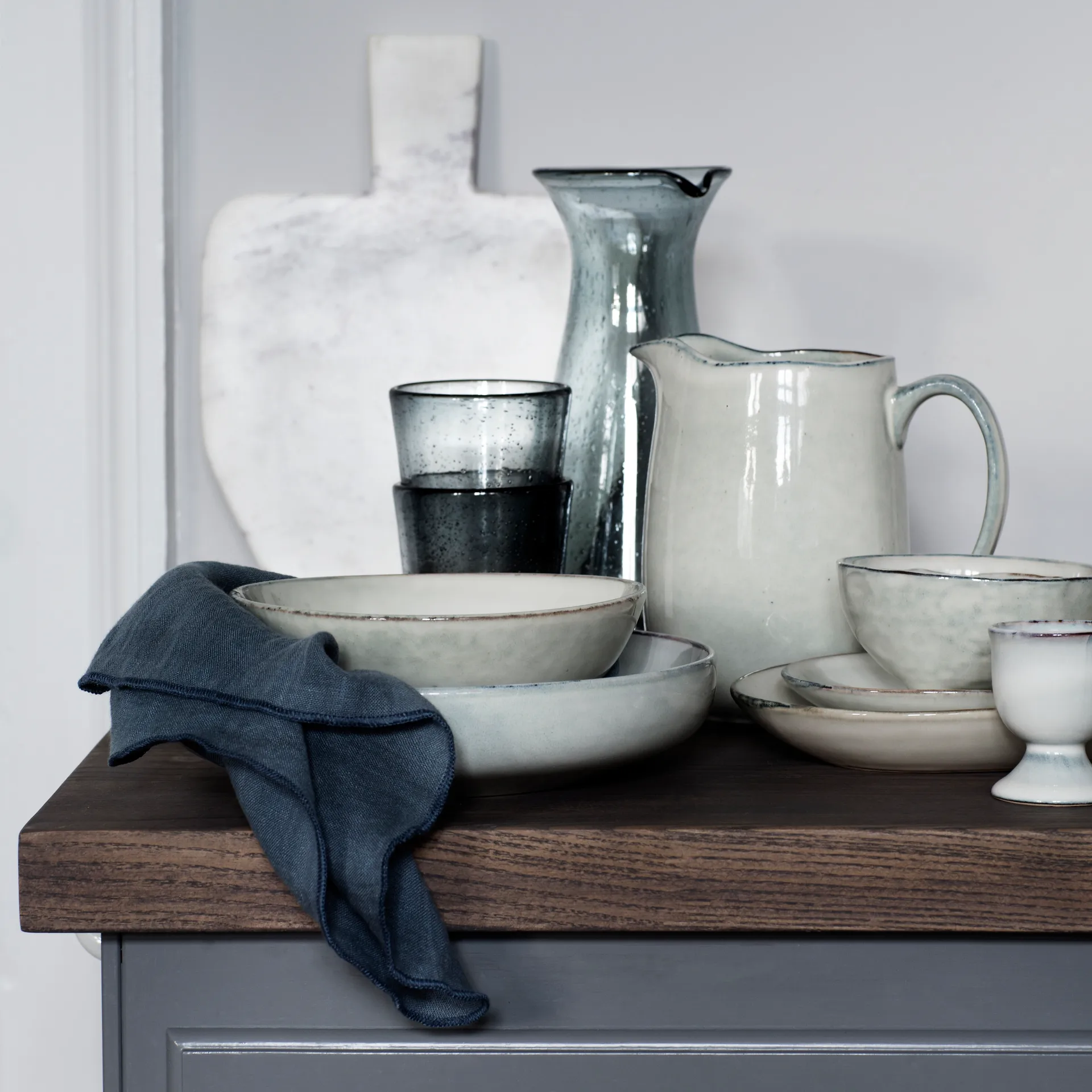 Plat de service oval Nordic Sand, 26,5x35,5 cm Broste Copenhagen