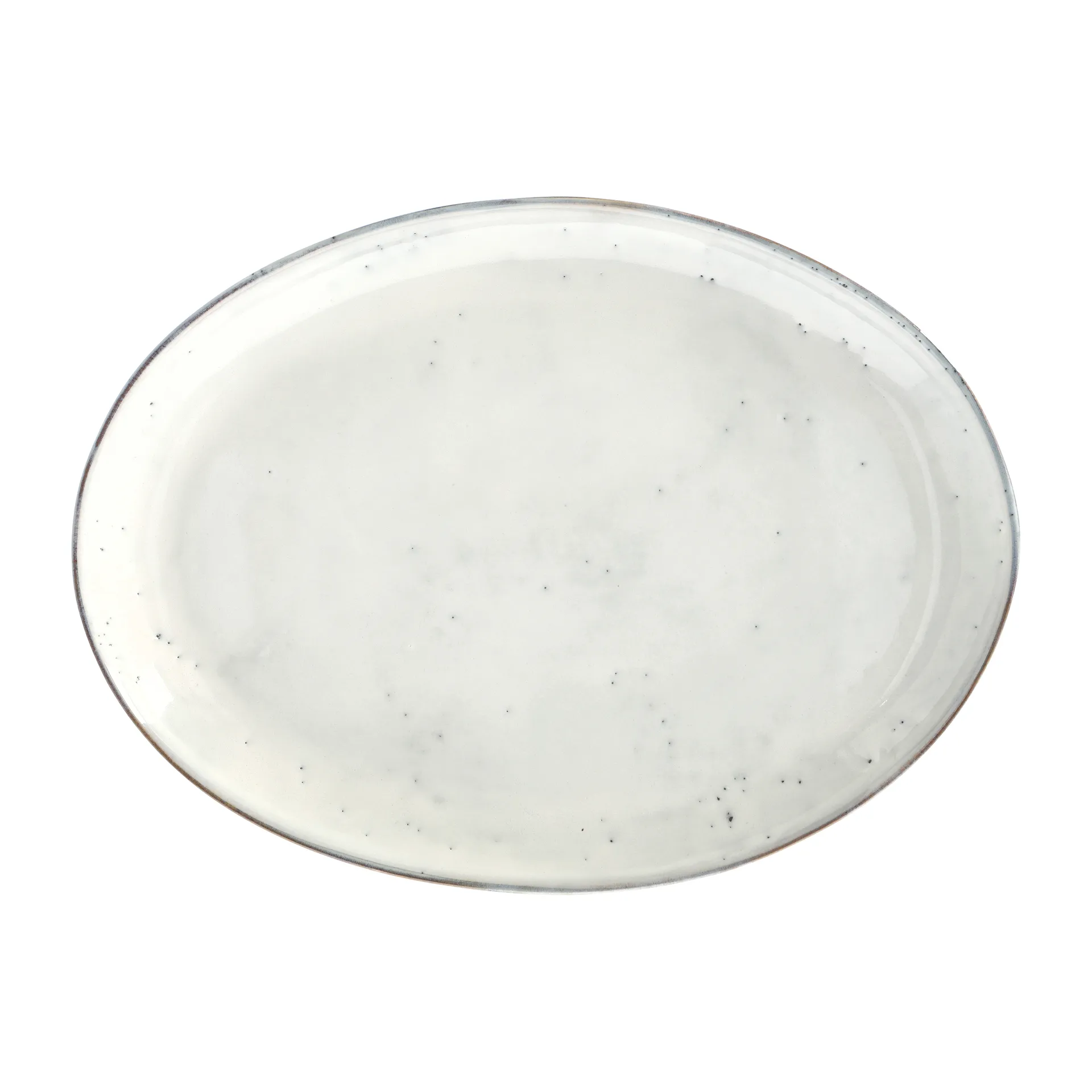 Plat de service oval Nordic Sand, 26,5x35,5 cm Broste Copenhagen