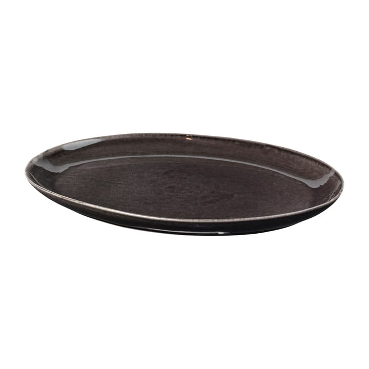 Plat oval Nordic Coal 26,5x36,5 cm - Charcoal - Broste Copenhagen