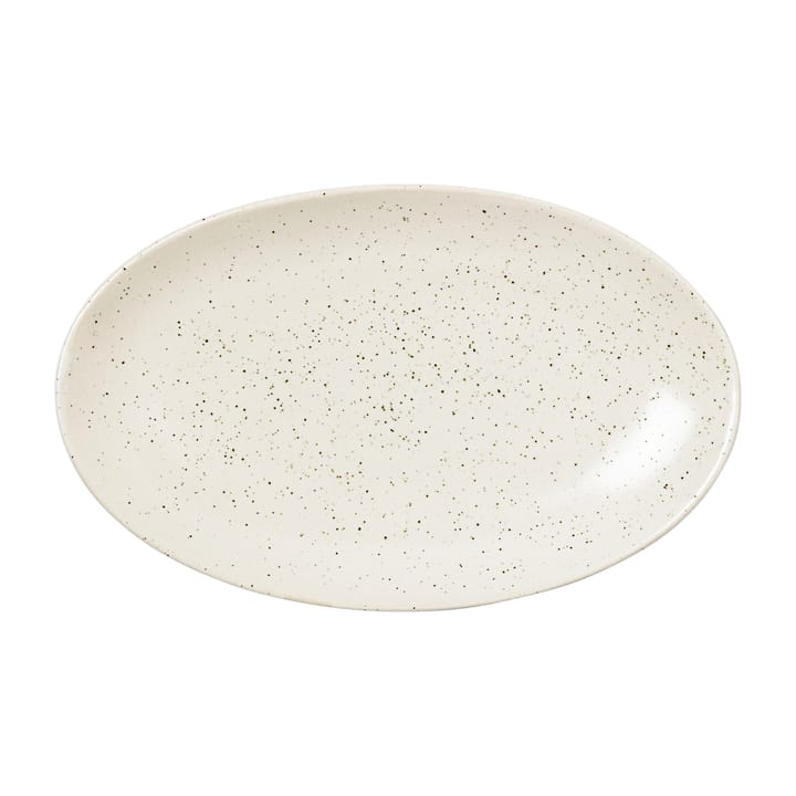 Plat oval Nordic Vanilla 22 cm - Cream with grains - Broste Copenhagen