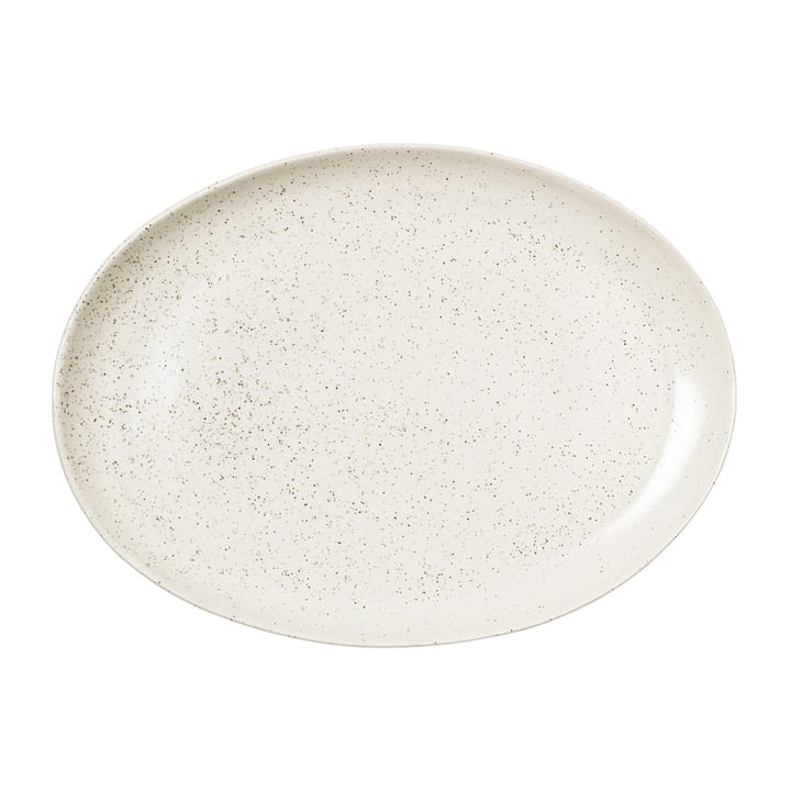 Plat oval Nordic Vanilla 35,5 cm - Cream with grains - Broste Copenhagen