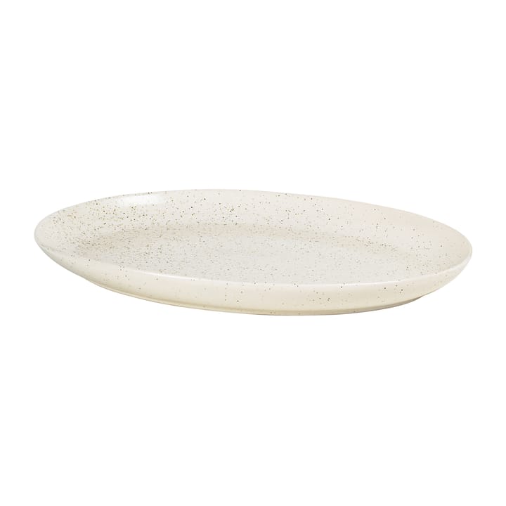 Plat oval Nordic Vanilla 35,5 cm, Cream with grains Broste Copenhagen
