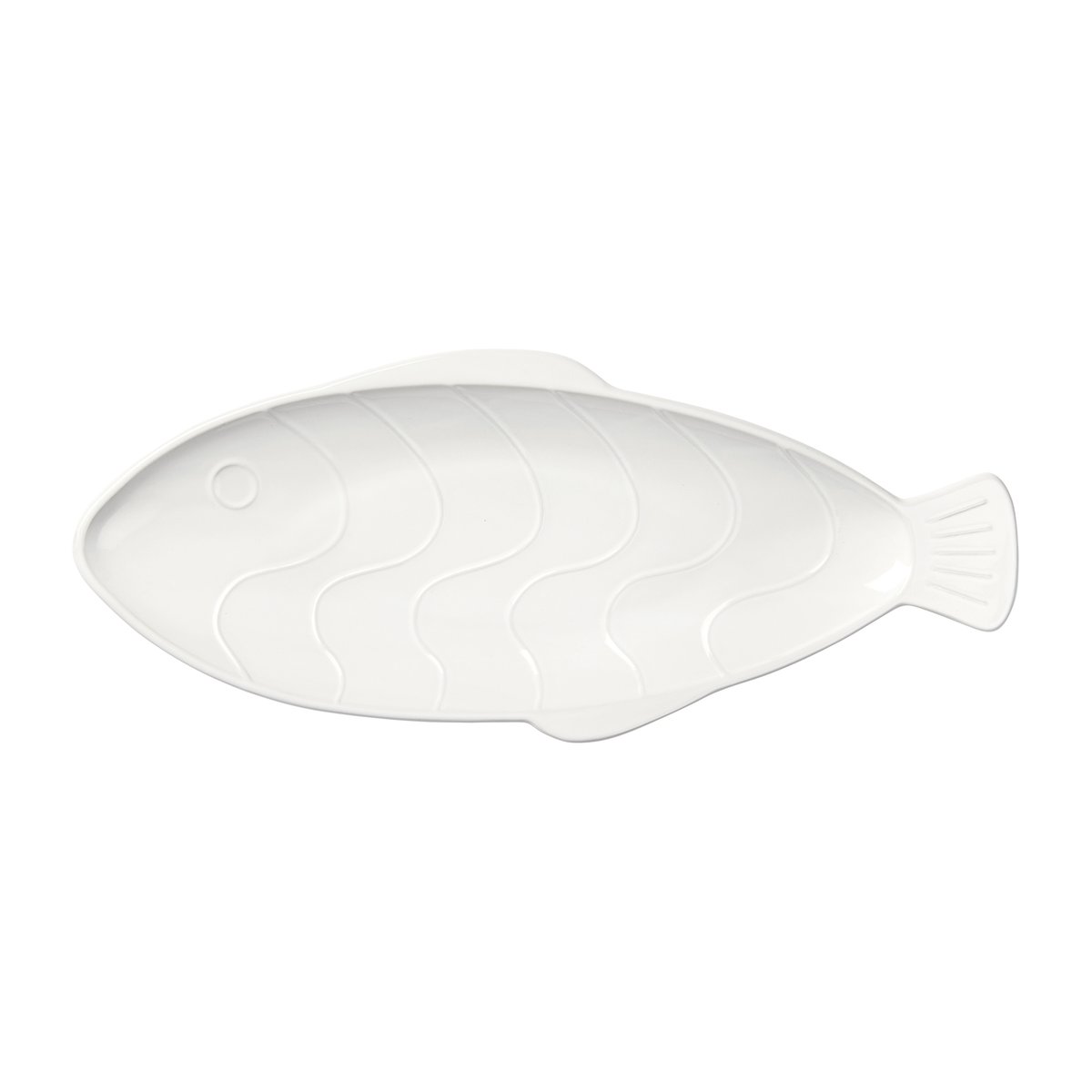broste copenhagen plat pesce 17,6x41,4 cm transparent white
