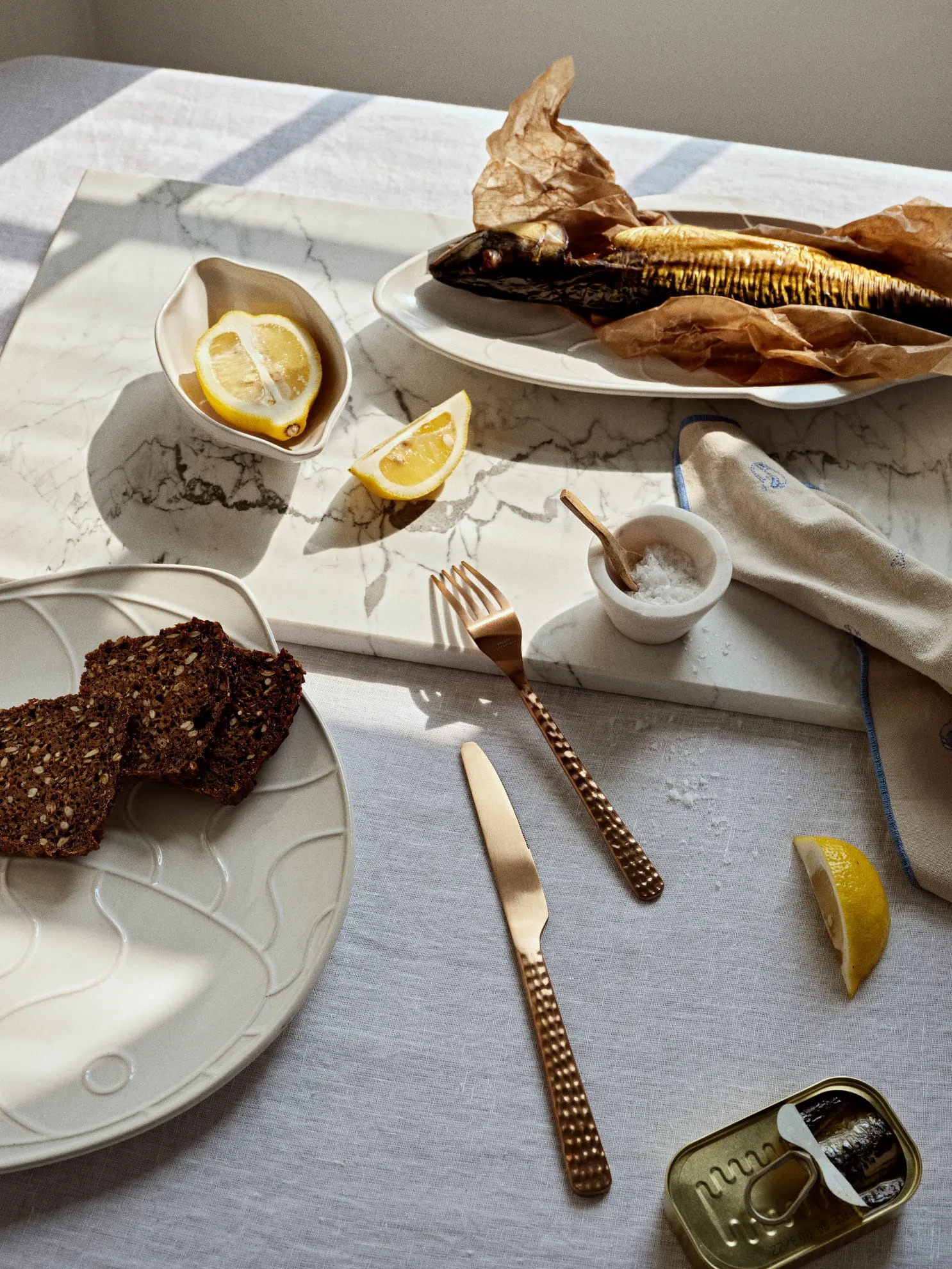 Plat Pesce 17,6x41,4 cm, Transparent white Broste Copenhagen