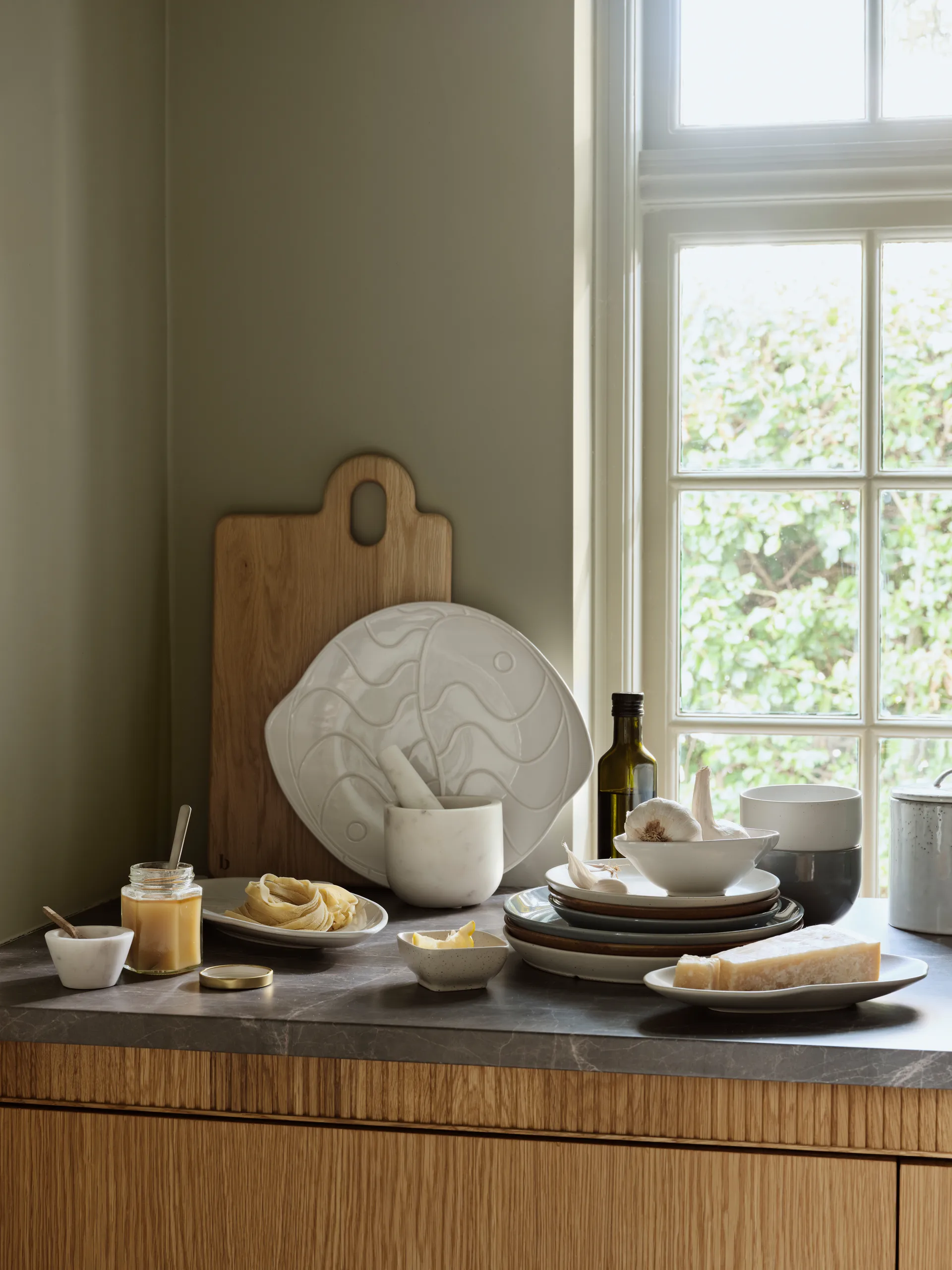 Plat Pesce 17,6x41,4 cm, Transparent white Broste Copenhagen