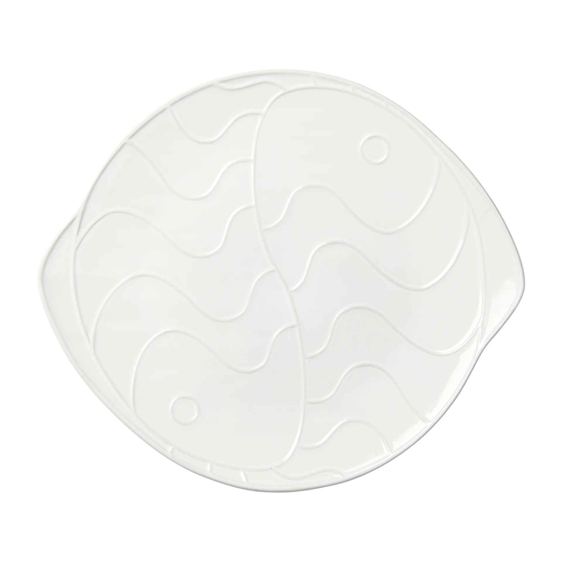 Plat Pesce 30x34,6 cm, Transparent white Broste Copenhagen