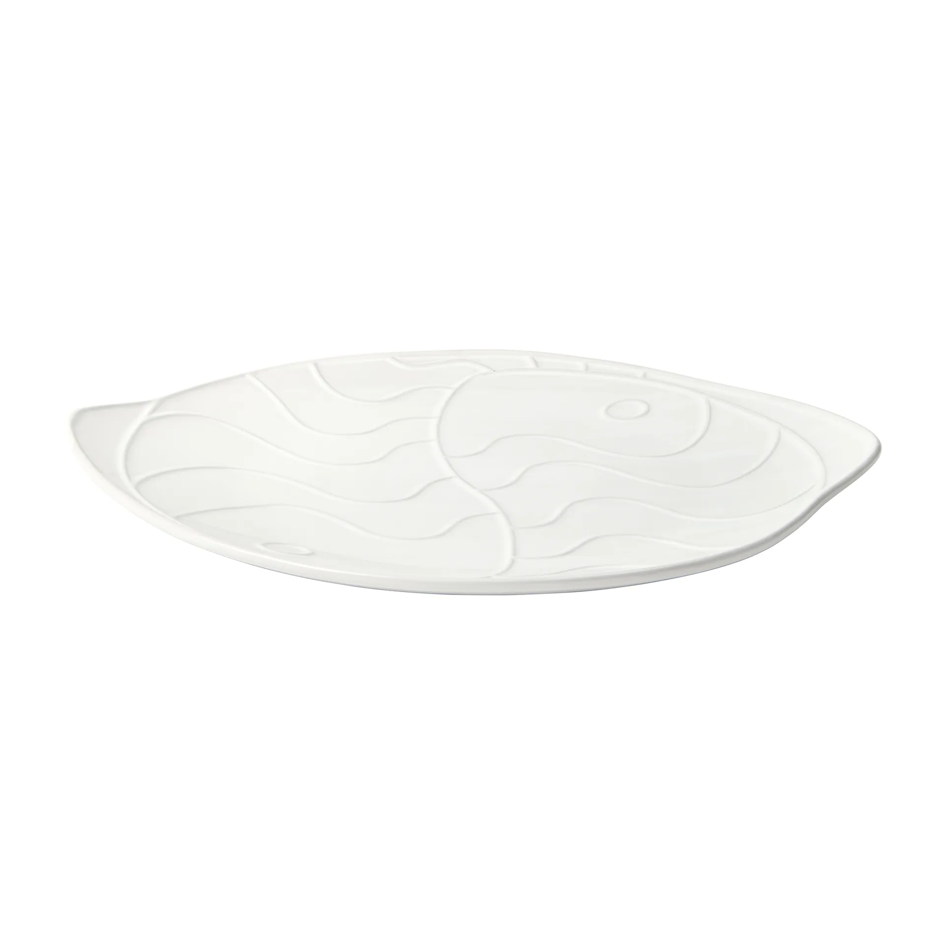 Plat Pesce 30x34,6 cm, Transparent white Broste Copenhagen