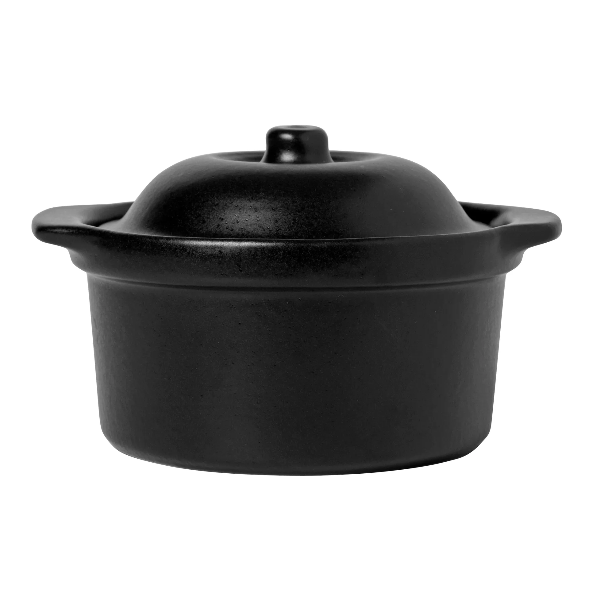 Plat pour le four Vig avec couvercle noir, Grand Broste Copenhagen