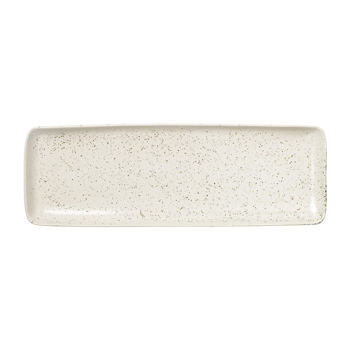 Plat rectangulaire Nordic Vanilla 12,5x35 cm - Cream with grains - Broste Copenhagen