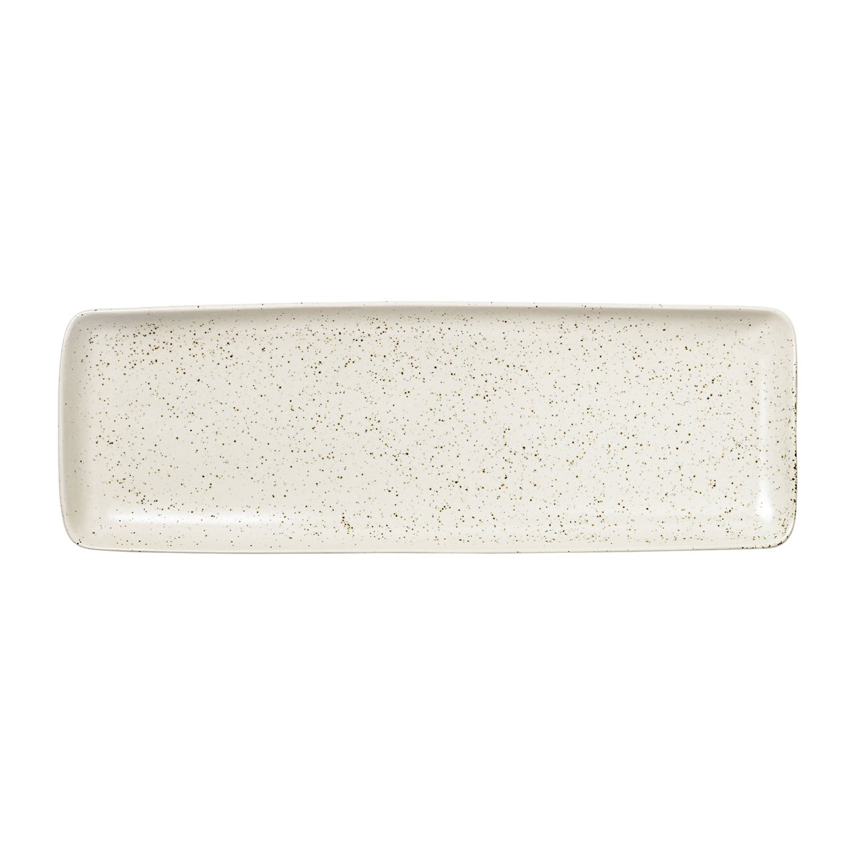 broste copenhagen plat rectangulaire nordic vanilla 12,5x35 cm cream with grains