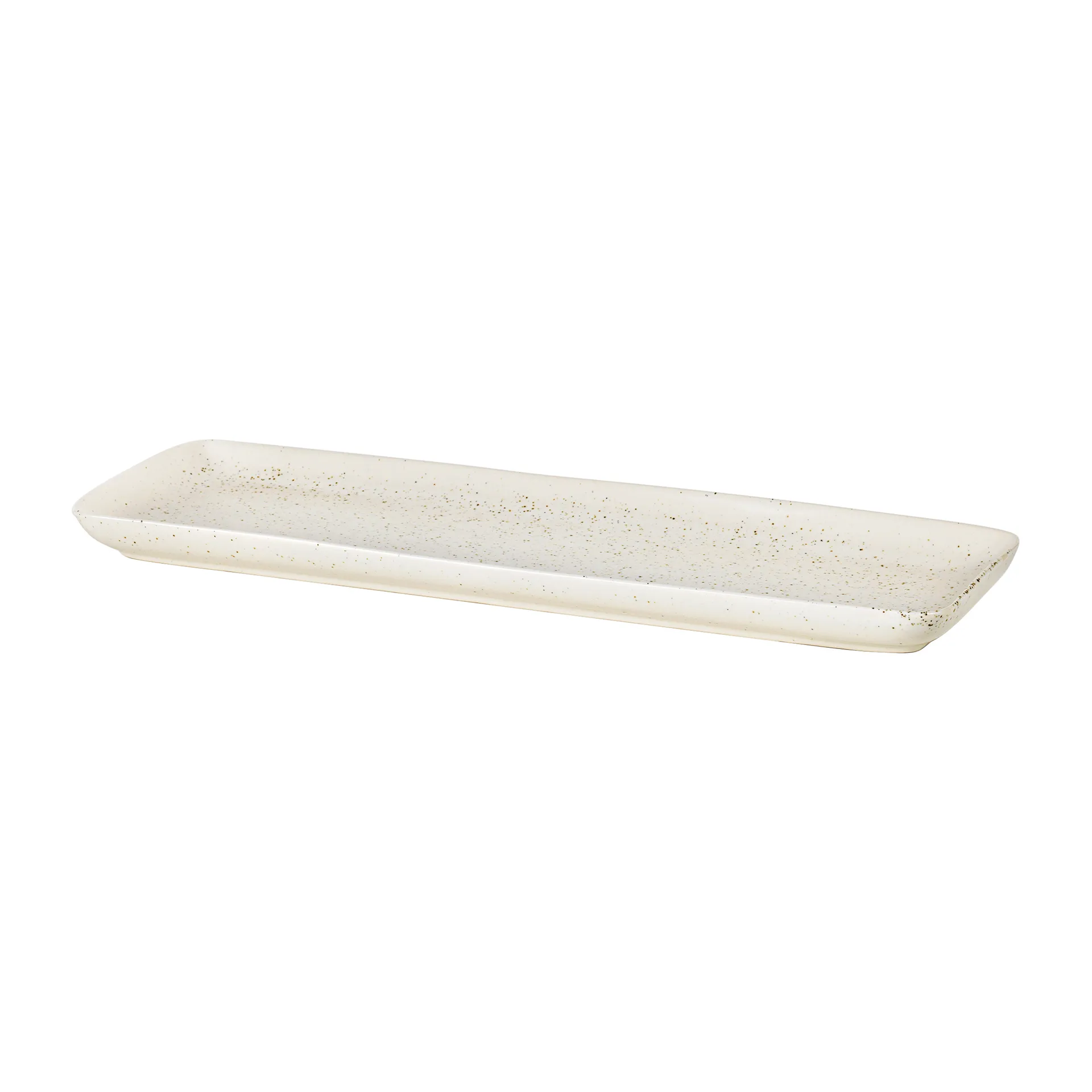 Plat rectangulaire Nordic Vanilla 12,5x35 cm, Cream with grains Broste Copenhagen