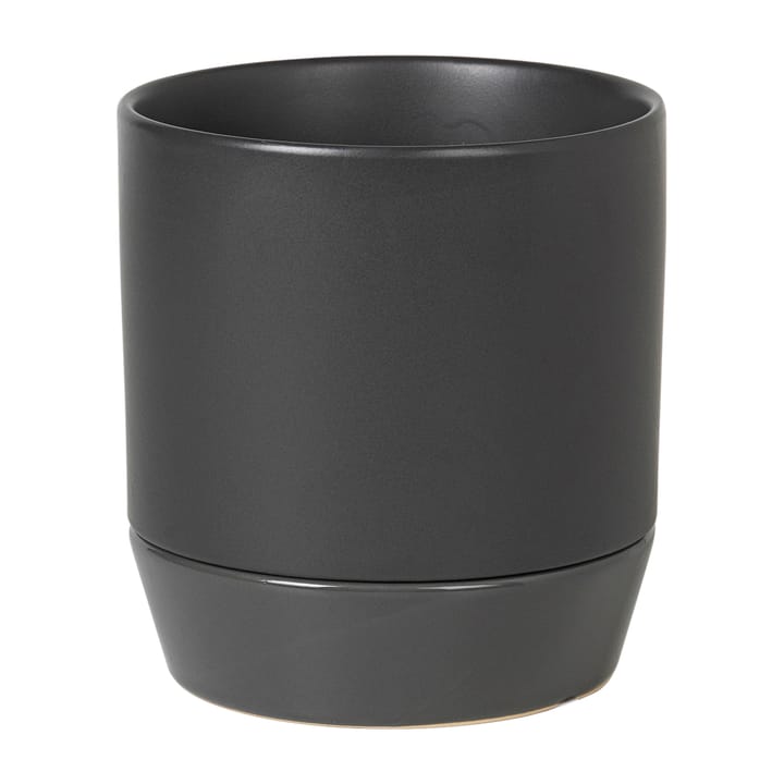 Pot avec soucoupe Denise Ø14 cm - Charcoal grey - Broste Copenhagen