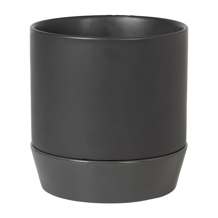 Pot avec soucoupe Denise Ø18 cm - Charcoal grey - Broste Copenhagen