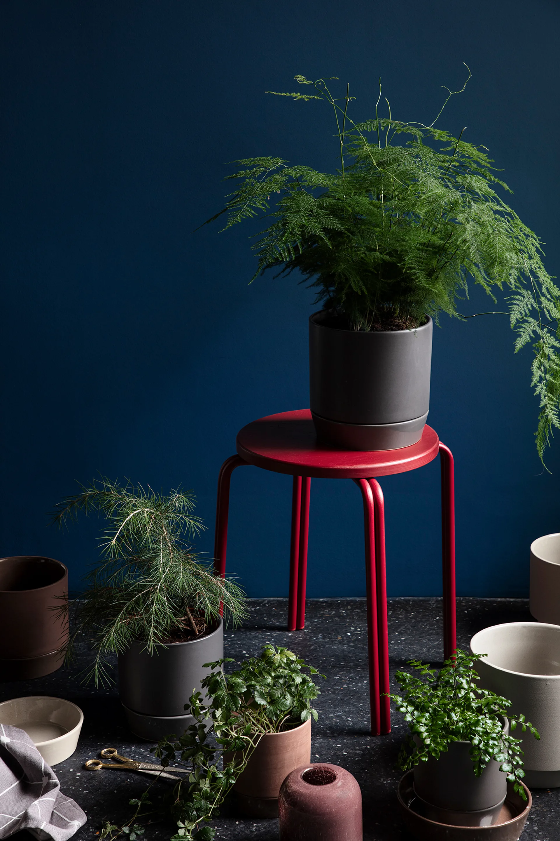 Pot avec soucoupe Denise Ø21 cm, Dove grey Broste Copenhagen