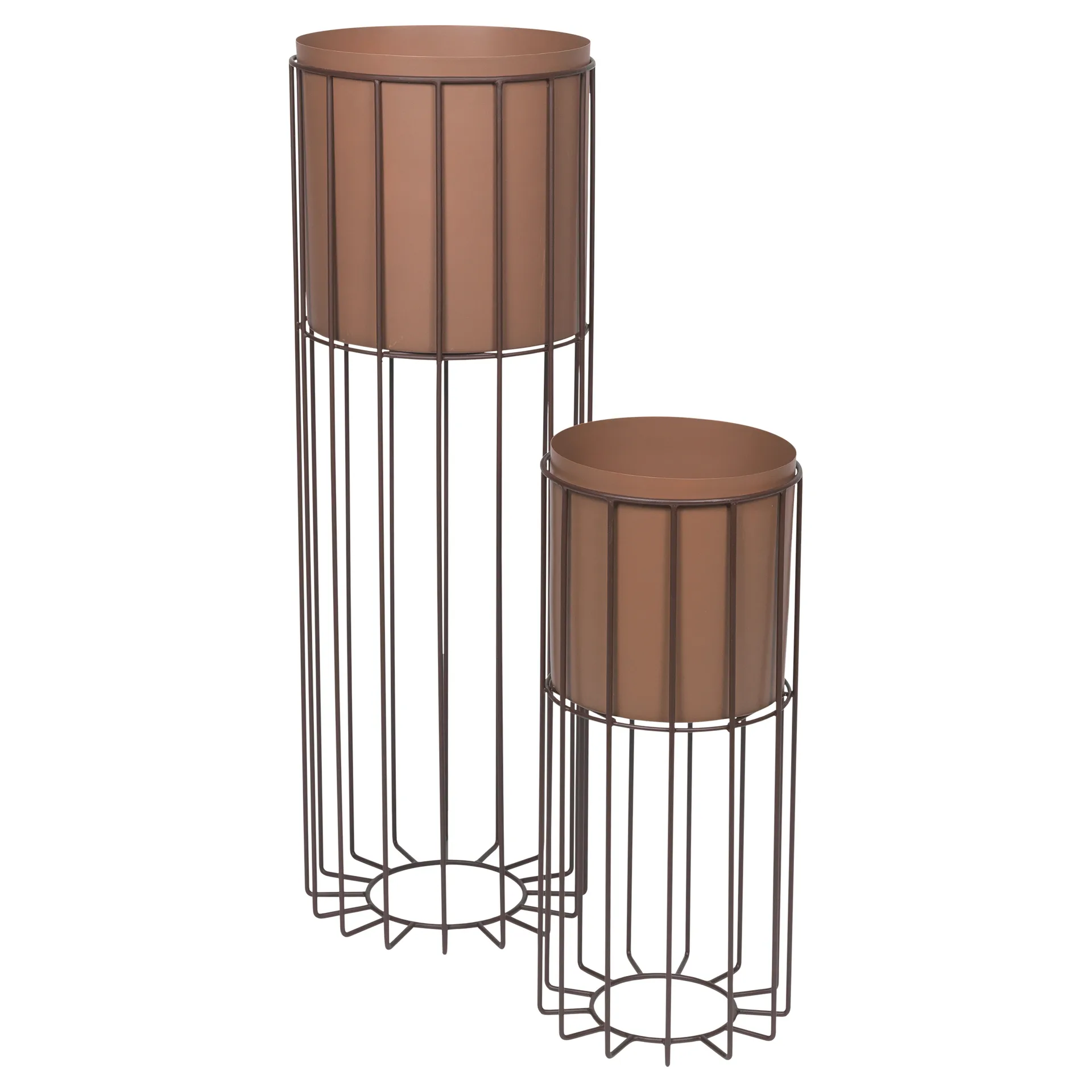 Pot avec support Fenja 2 pièces, Rustic brown Broste Copenhagen