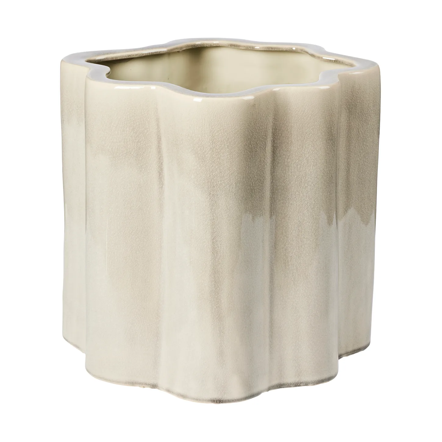 Pot de fleurs Sonja H : 36 cm, Rainy Day Grey Broste Copenhagen