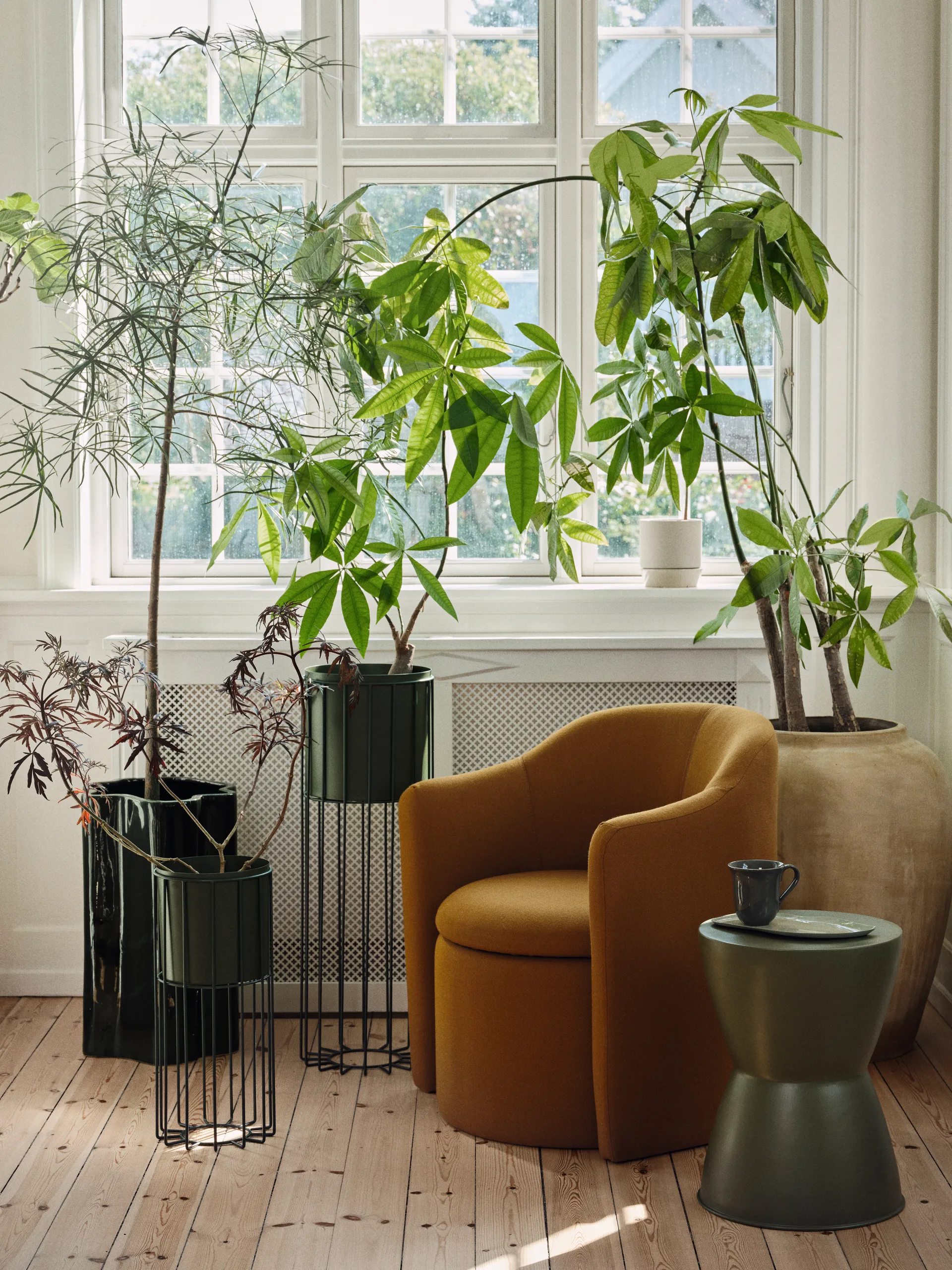 Pot de fleurs Sonja H : 55 cm, Dark green Broste Copenhagen