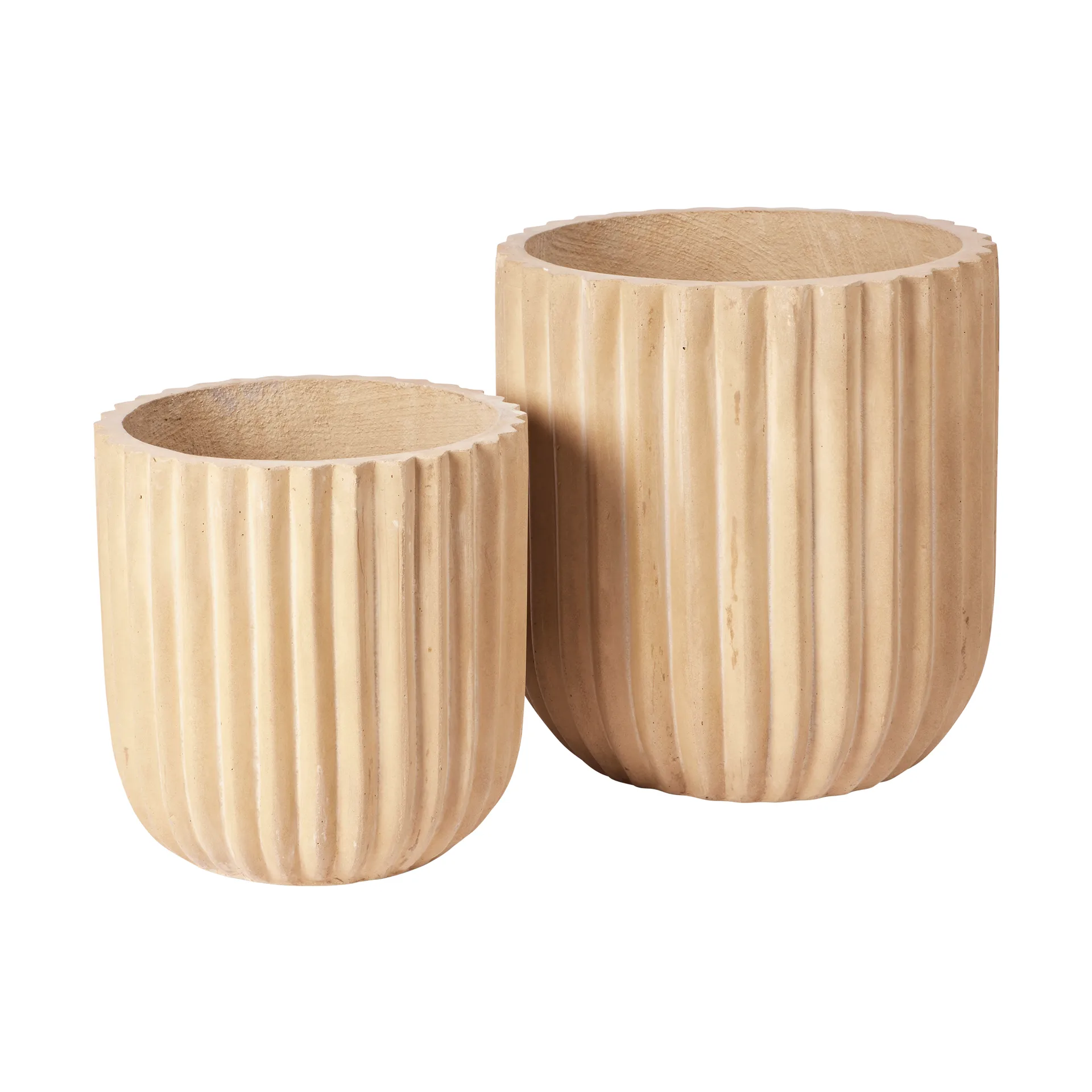 Pot Fiber Lot de 2, Antique beige Broste Copenhagen