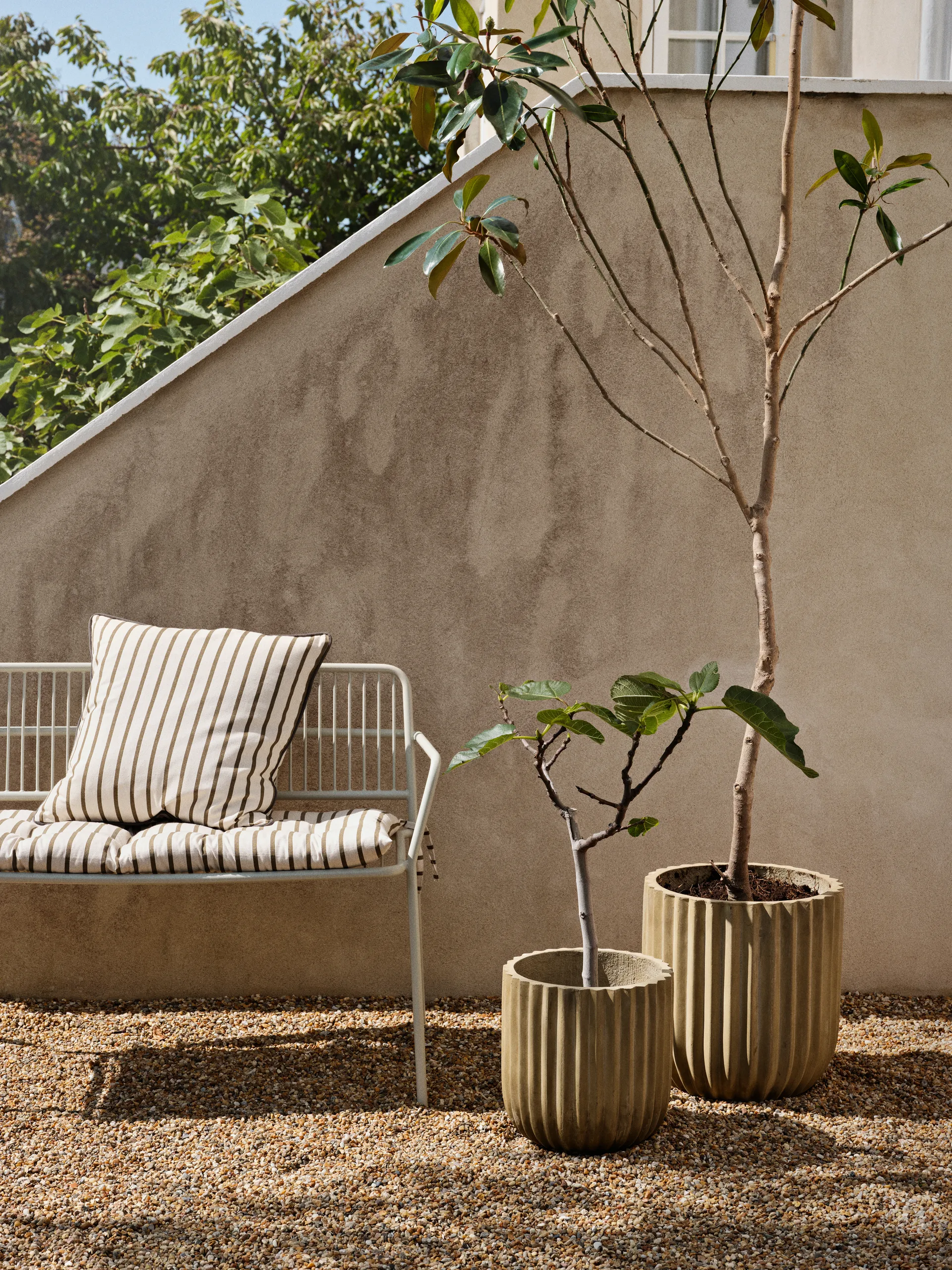 Pot Fiber Lot de 2, Antique beige Broste Copenhagen