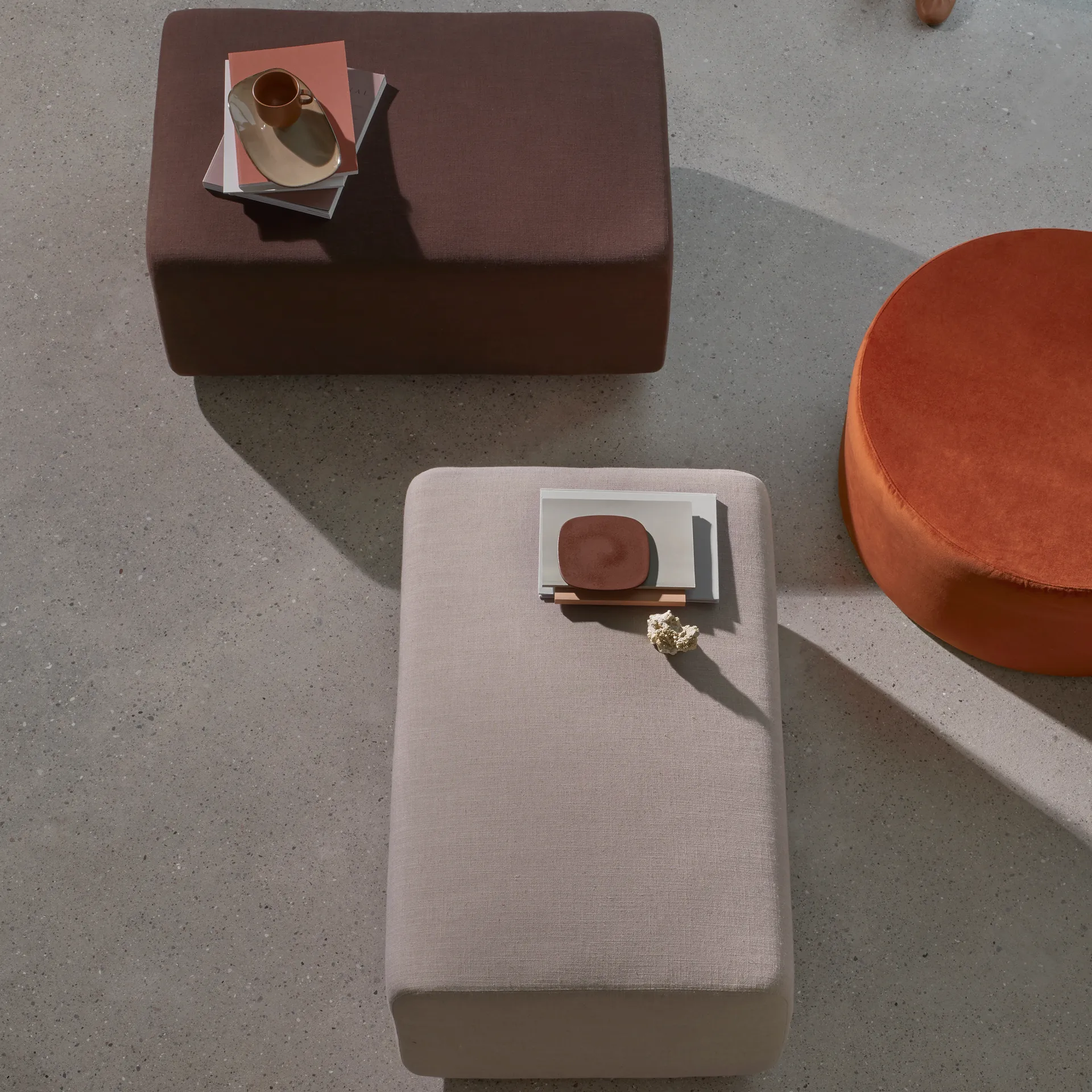 Pouf modulaire Lagoon, Latte Broste Copenhagen