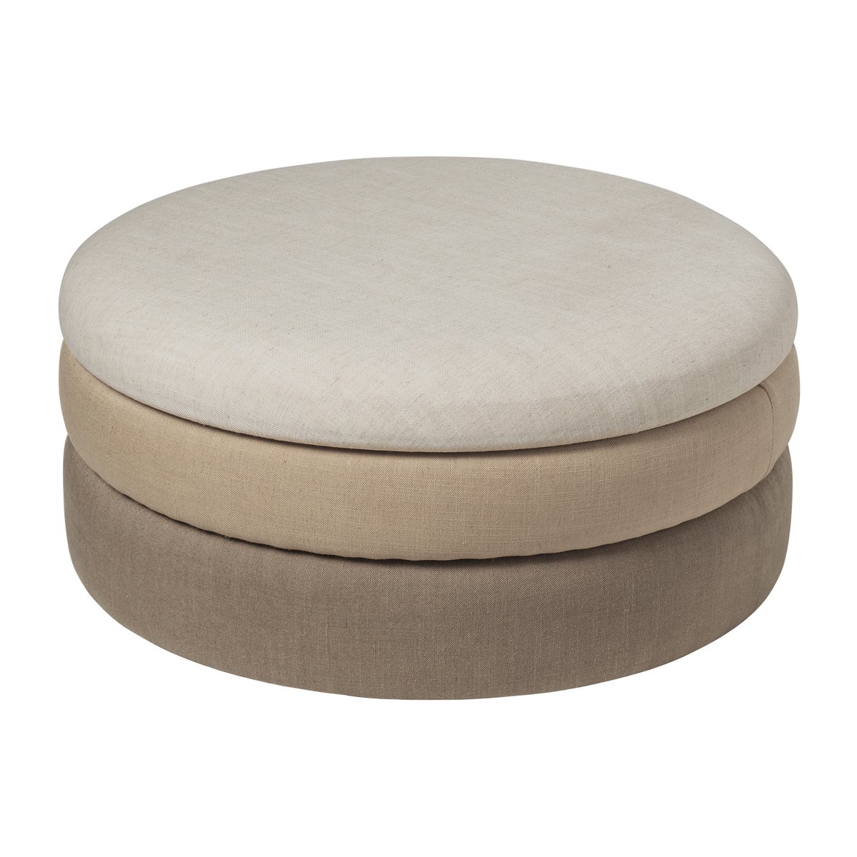 Broste Copenhagen Pouf Pond 30 cm Beige shades | Design Scandinave | Poufs | Beige