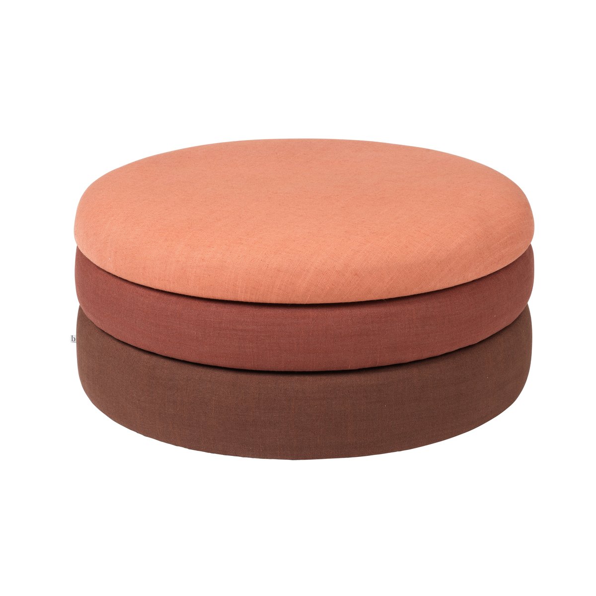 Broste Copenhagen Pouf Pond 30 cm Teintes rouillées