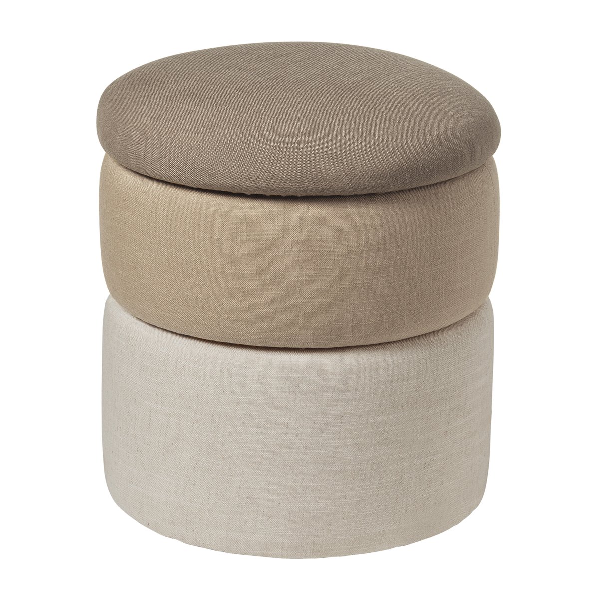 Broste Copenhagen Pouf Pond 42 cm Beige shades | Design Scandinave | Poufs | Beige
