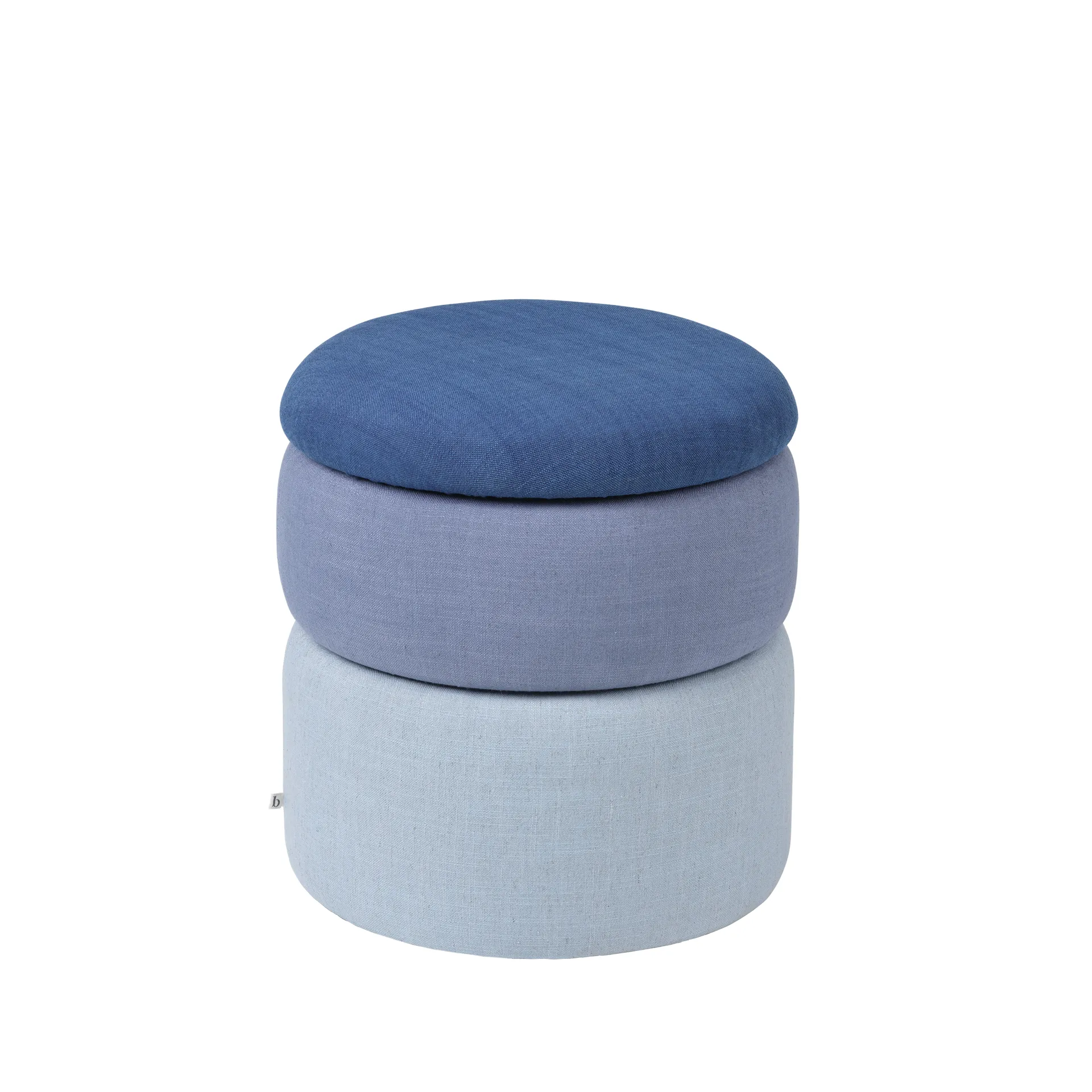 Pouf Pond 42 cm, Teintes bleutées Broste Copenhagen