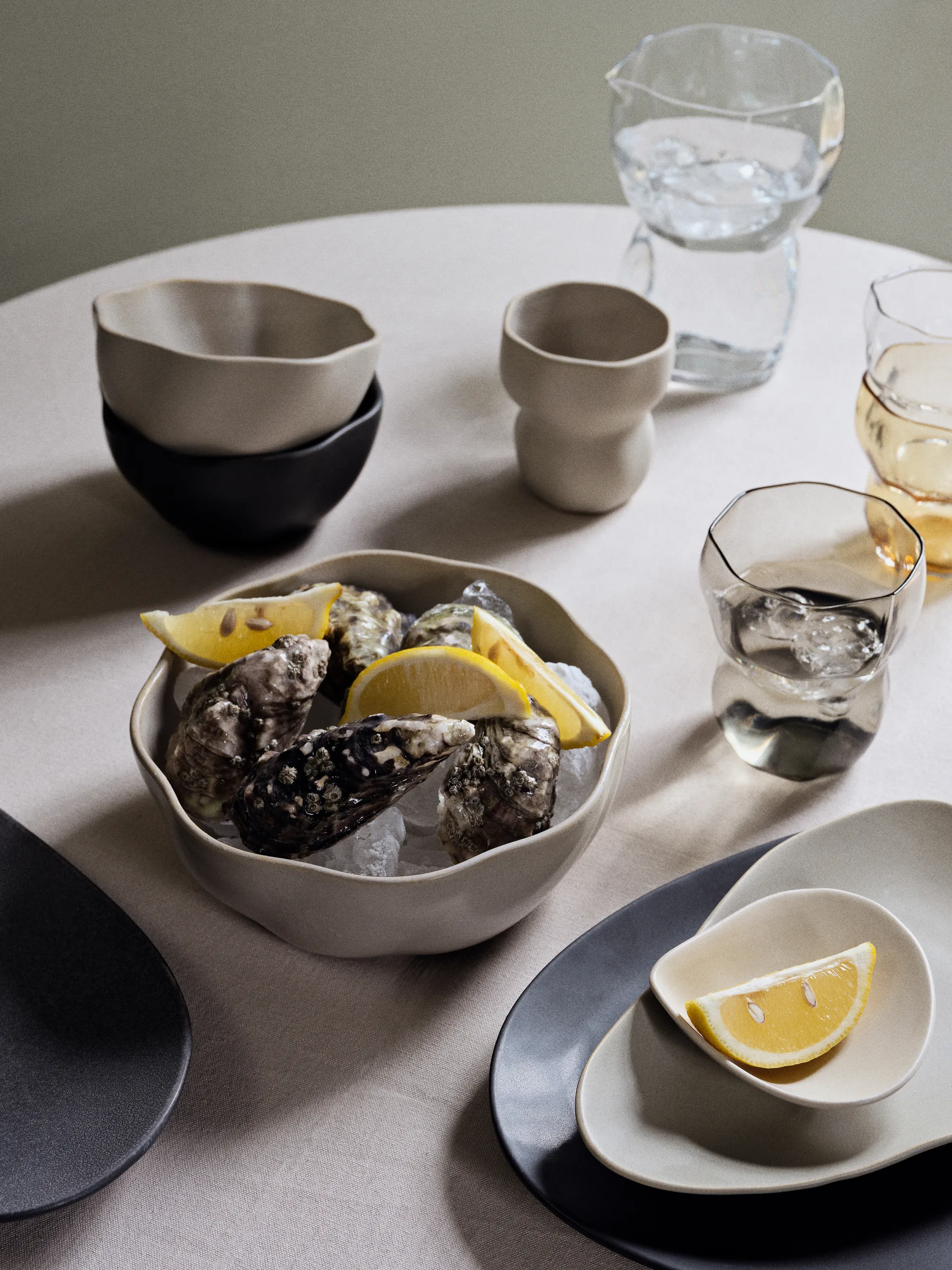 Saladier Limfjord Ø14 cm, Dark grey Broste Copenhagen