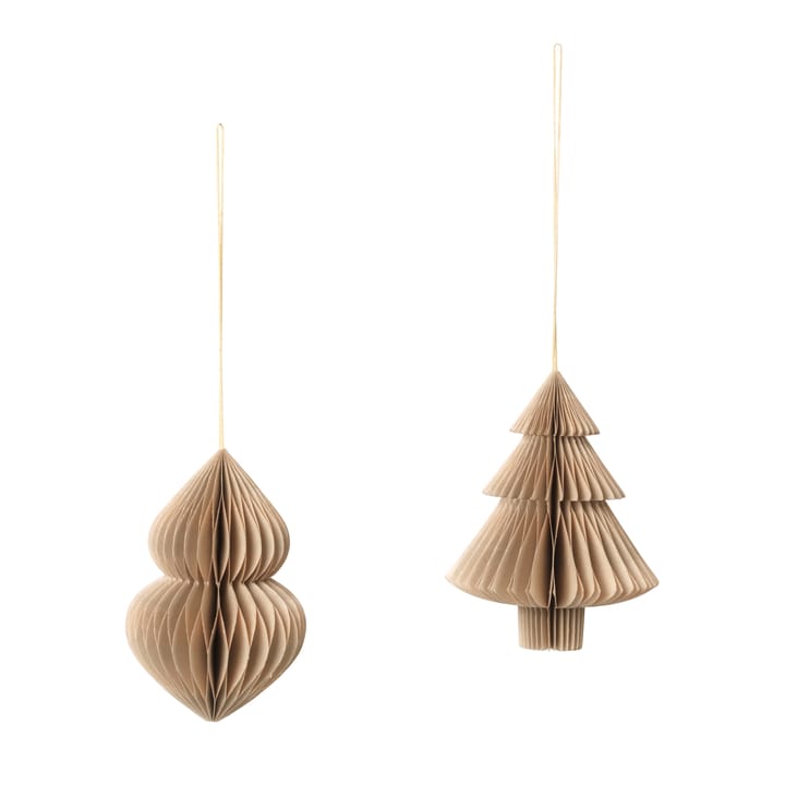 Sapin décoratif Christmas mix 2 pièces - Natural brown - Broste Copenhagen