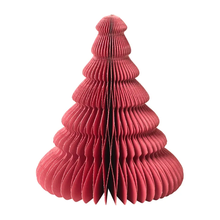 Sapin en papier Tree 15 cm - Pompeian red - Broste Copenhagen