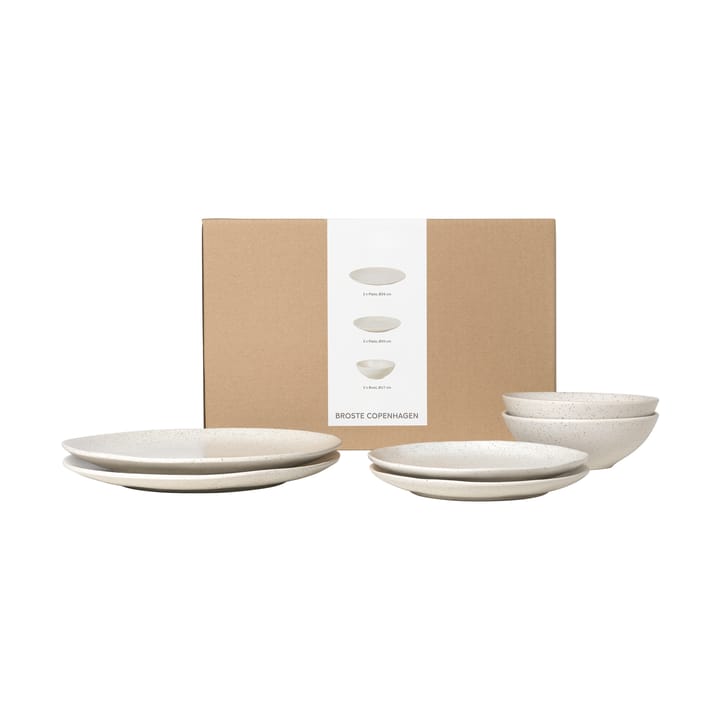 Service de table Nordic Vanilla pour deux - 6 pièces - Broste Copenhagen