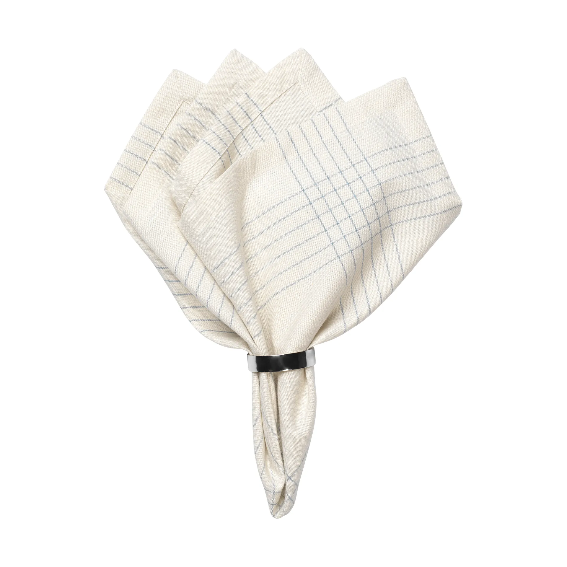 Serviette en tissu Alice 45x45 cm, Dusty blue-natural Broste Copenhagen