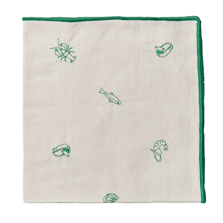 Serviette en tissu Sea 45x45 cm, Jelly green Broste Copenhagen