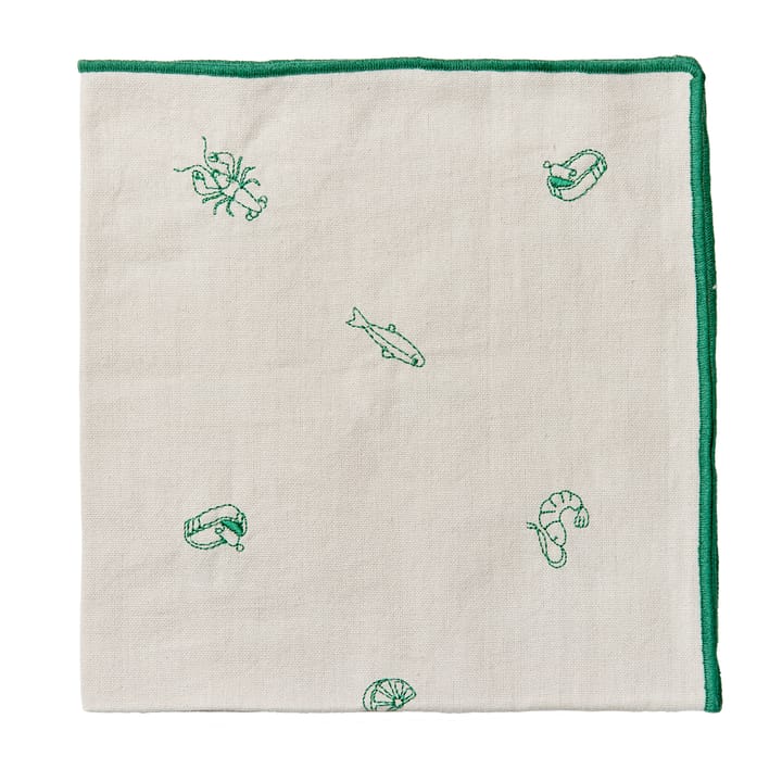 Serviette en tissu Sea 45x45 cm - Jelly green - Broste Copenhagen