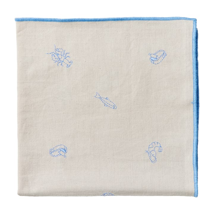 Serviette en tissu Sea 45x45 cm - Serenity blue - Broste Copenhagen