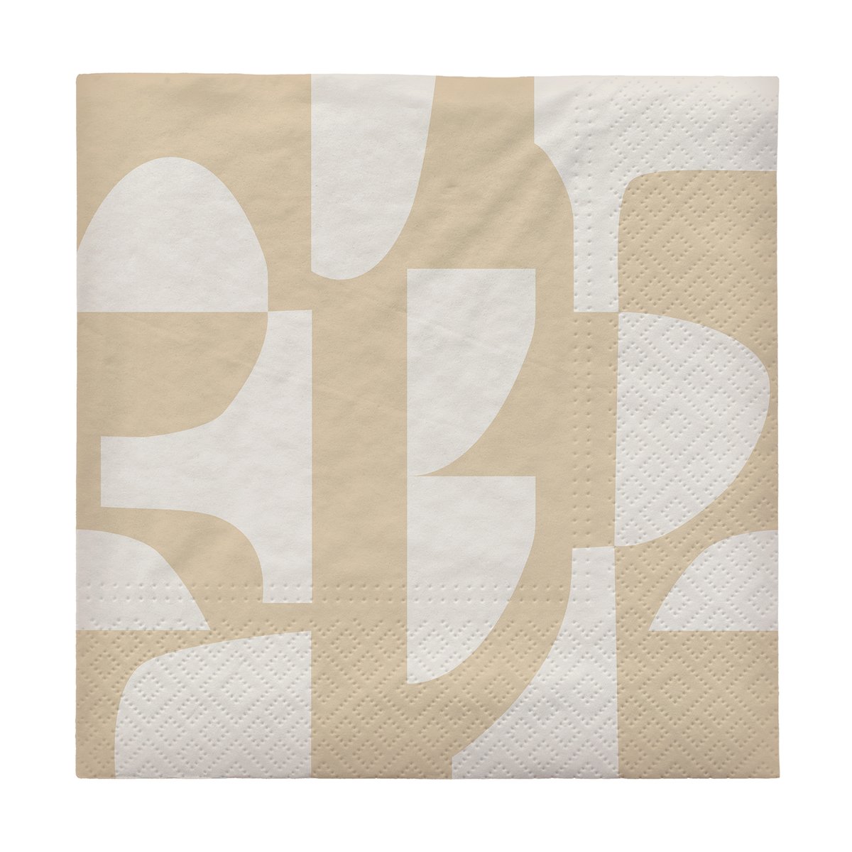 Broste Copenhagen Serviette Lara 33x33 cm lot de 20 Black-off white