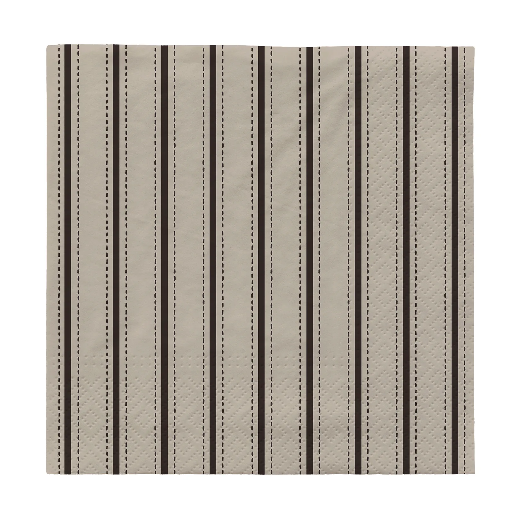 Serviettes Dolly 33x33 cm 20 pièces, Black-off white Broste Copenhagen