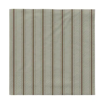 Serviettes Dolly 33x33 cm 20 pièces - Desert sage-dark green - Broste Copenhagen