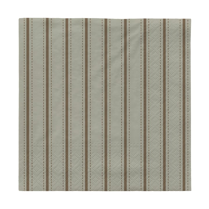 Serviettes Dolly 33x33 cm 20 pièces - Desert sage-dark green - Broste Copenhagen