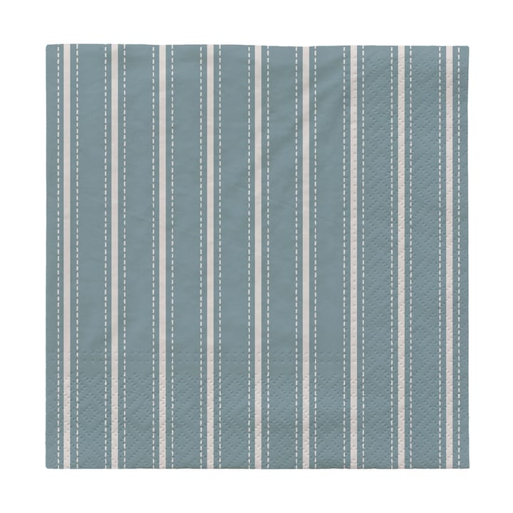 Serviettes Dolly 33x33 cm 20 pièces - Light blue-white - Broste Copenhagen
