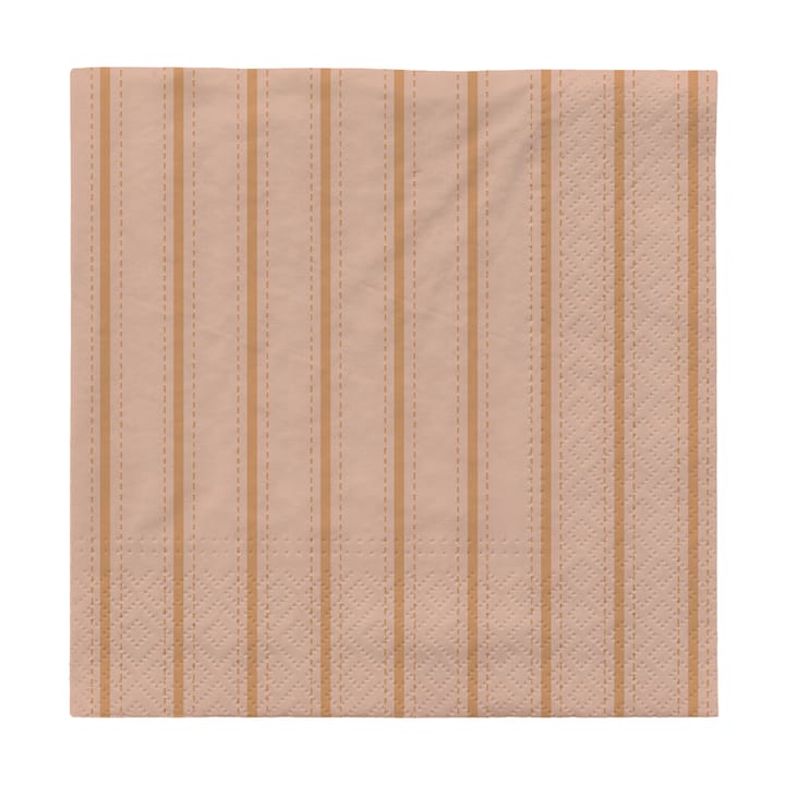 Serviettes Dolly 33x33 cm 20 pièces - Soft pink-cinnamon sand - Broste Copenhagen