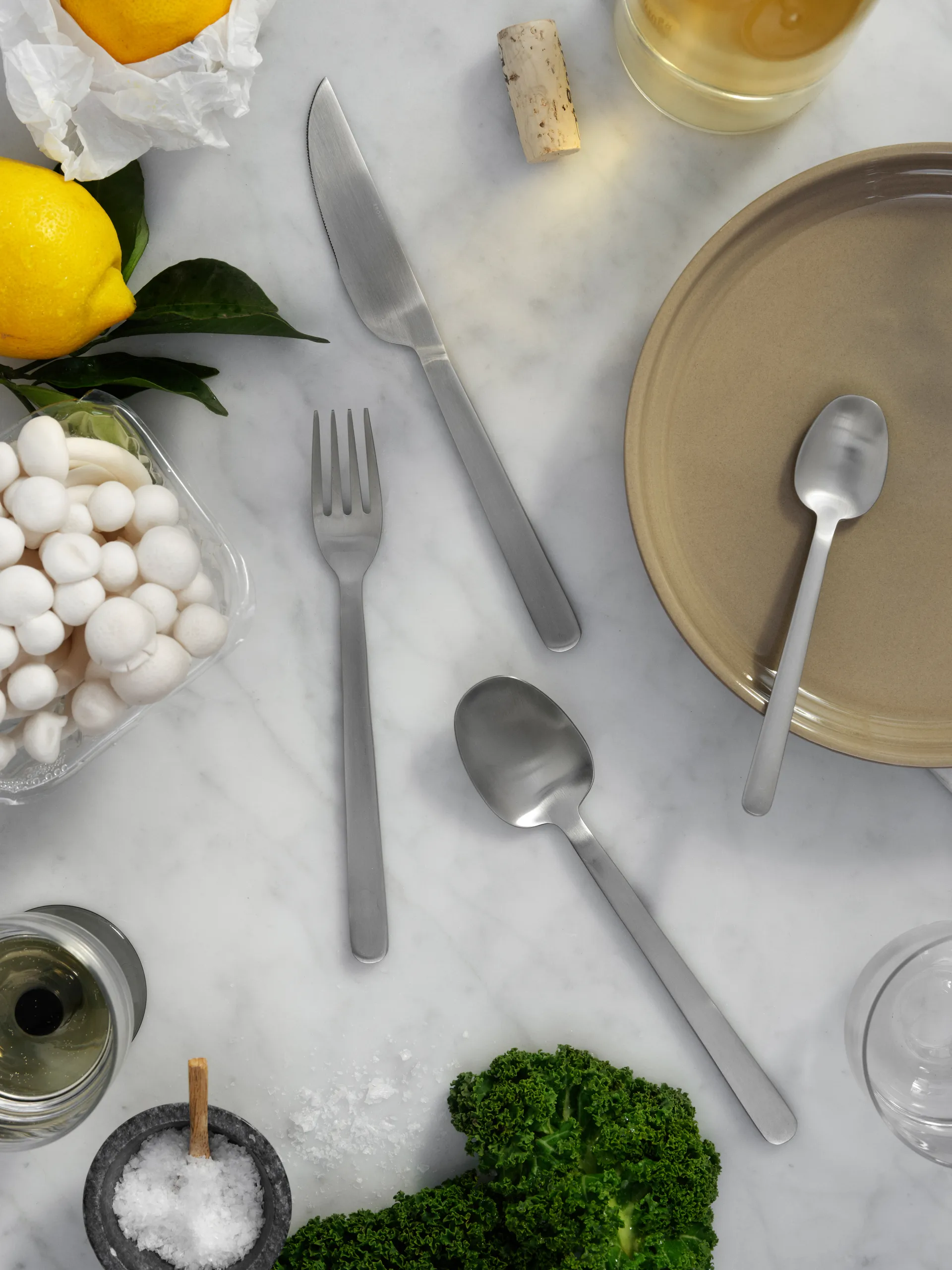 Set de couverts Nordic Bistro 16 pièces, Mat satin Broste Copenhagen