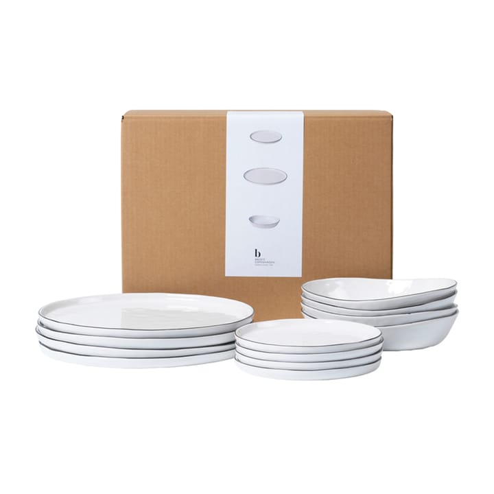 Set de vaisselle Nordic Salt - 12 pièces - Broste Copenhagen