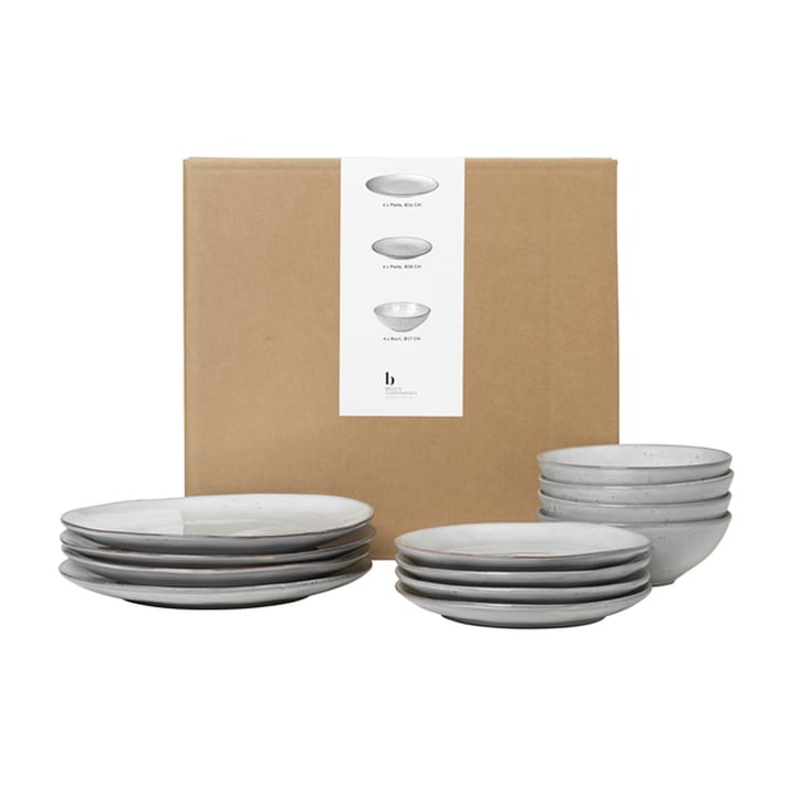 Set de vaisselle Nordic Sand - 12 pièces - Broste Copenhagen