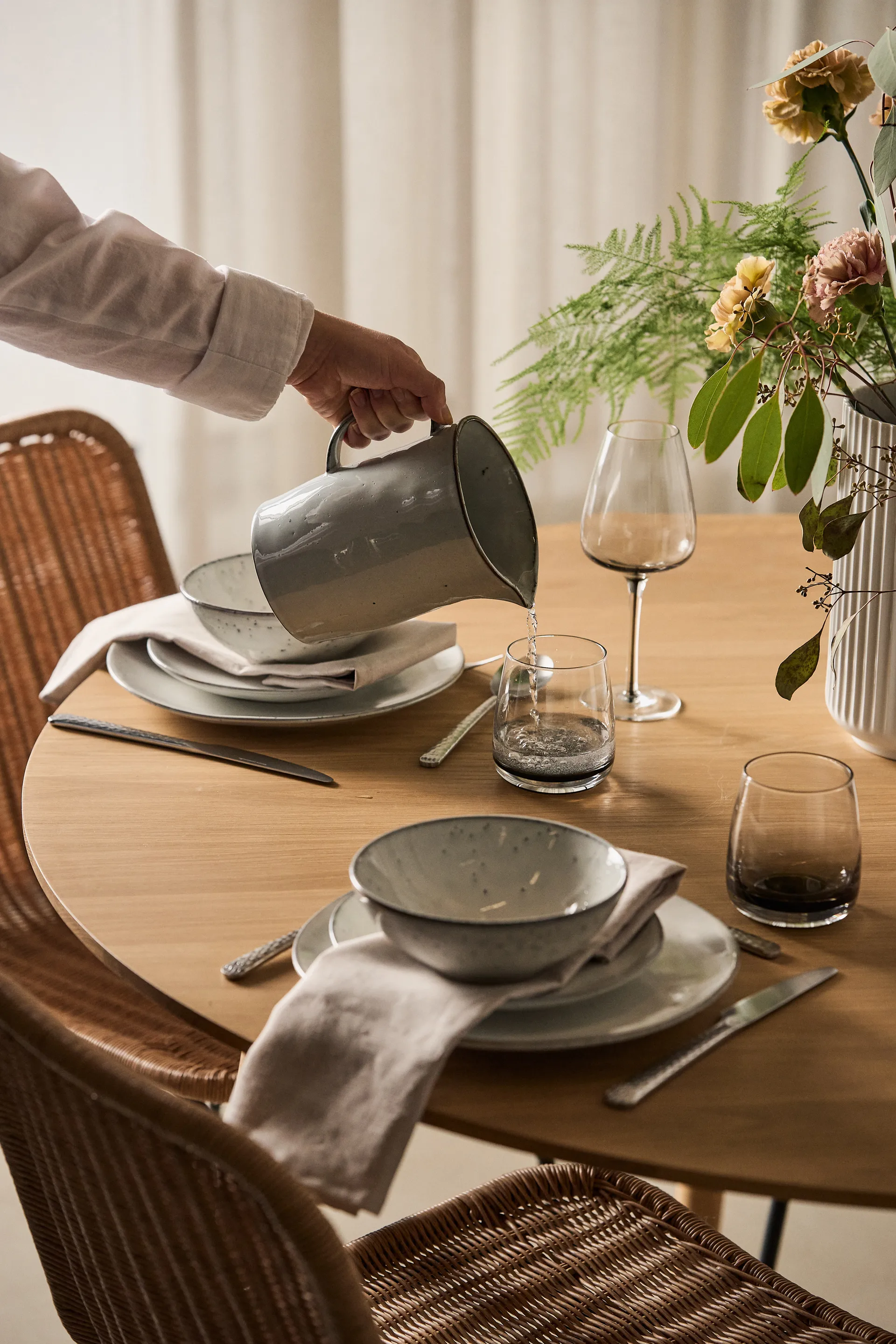 Set de vaisselle Nordic Sand, 12 pièces Broste Copenhagen