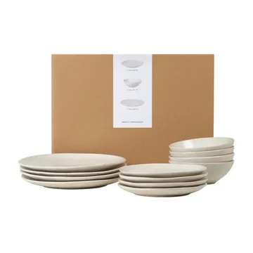 Set de vaisselle Nordic Vanilla - 12 pièces - Broste Copenhagen