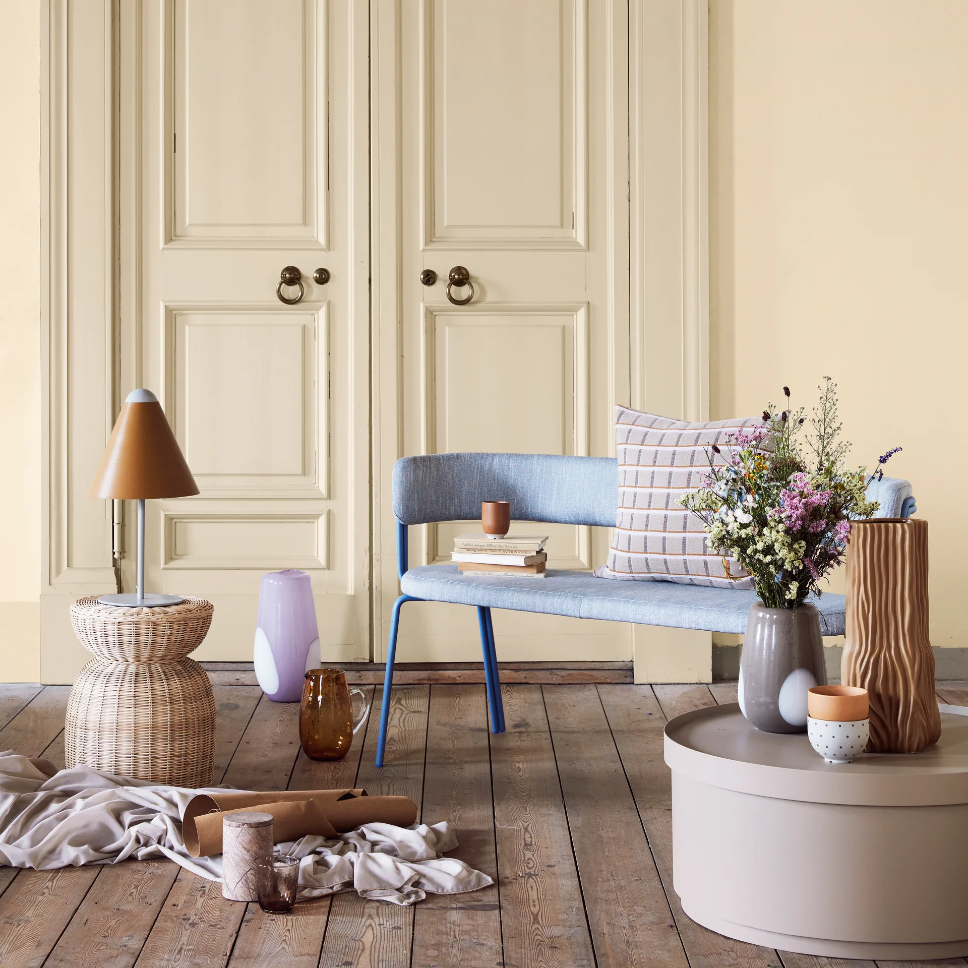 Socle de lampe Gine, Gris clair Broste Copenhagen