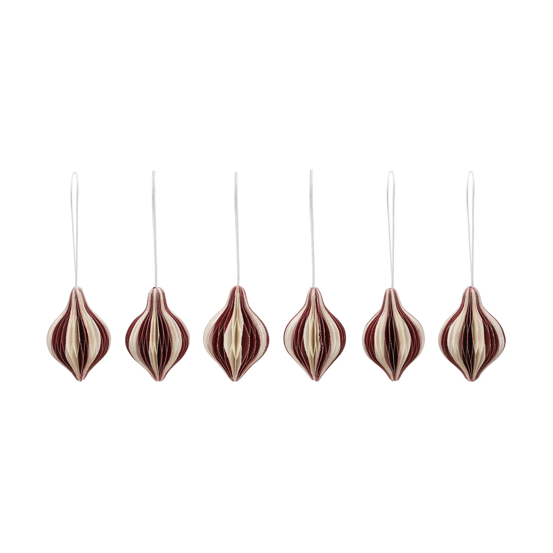 Spira suspension de Noël, Burgundy-Off White Broste Copenhagen